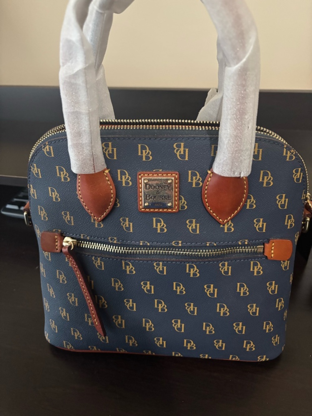 Authentic Dooney & Bourke Gretta Domed Satchel NEW